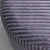Hot Poef Cherry Grey Cord Brass 35cm Poefs & Krukken|Kasten