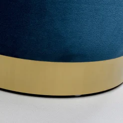 Best Sale Poef Cherry Storage Blue Brass (2/set) Poefs & Krukken|Kasten