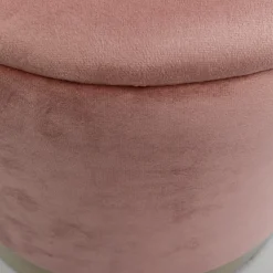 Hot Poef Cherry Storage Mauve Brass (2/set) Poefs & Krukken|Kasten
