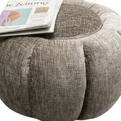 Sale Poef Fiori Grijs Ø52cm Poefs & Krukken|Kasten
