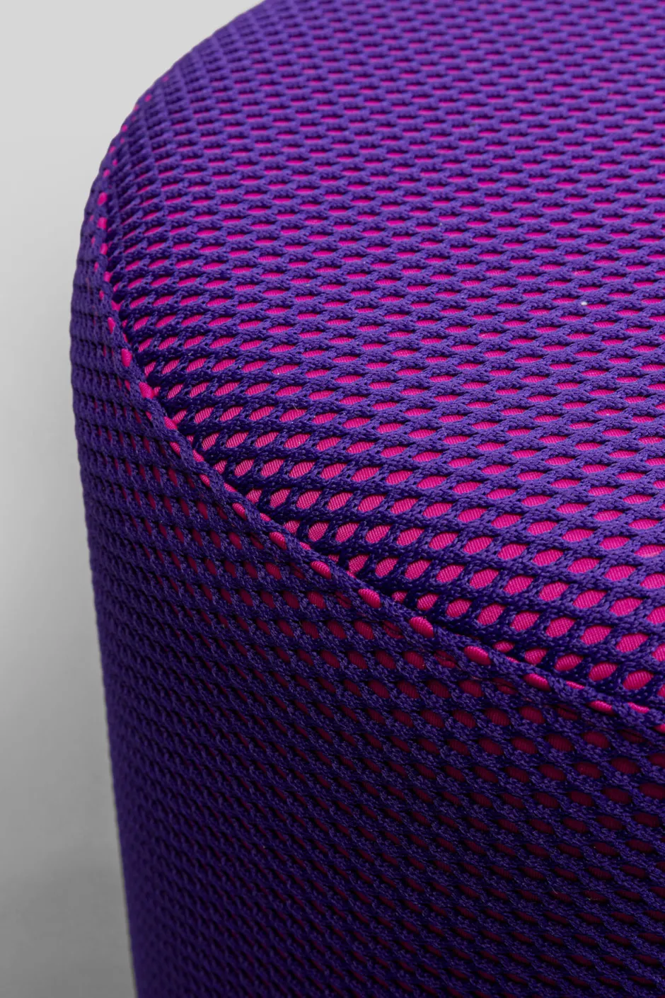 Shop Poef Jody Purple Mesh Black Poefs & Krukken|Kasten