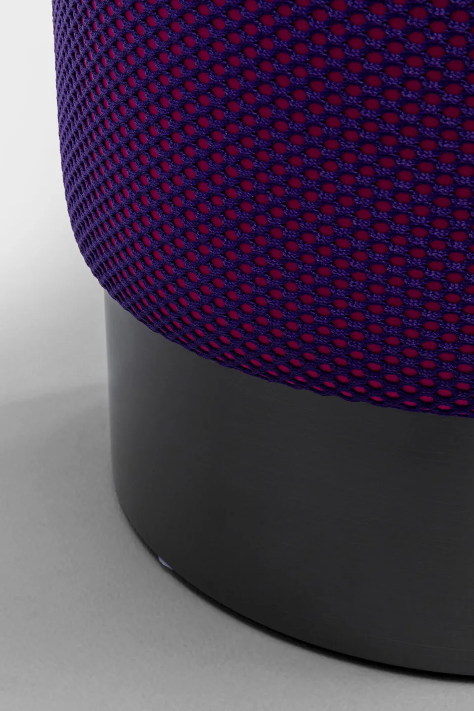 Shop Poef Jody Purple Mesh Black Poefs & Krukken|Kasten