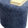 New Poef Lovely Blauw 36x34cm Poefs & Krukken|Kasten