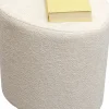 Online Poef Lovely Cream 36x34cm Poefs & Krukken|Kasten