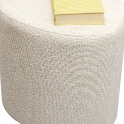 Online Poef Lovely Cream 36x34cm Poefs & Krukken|Kasten