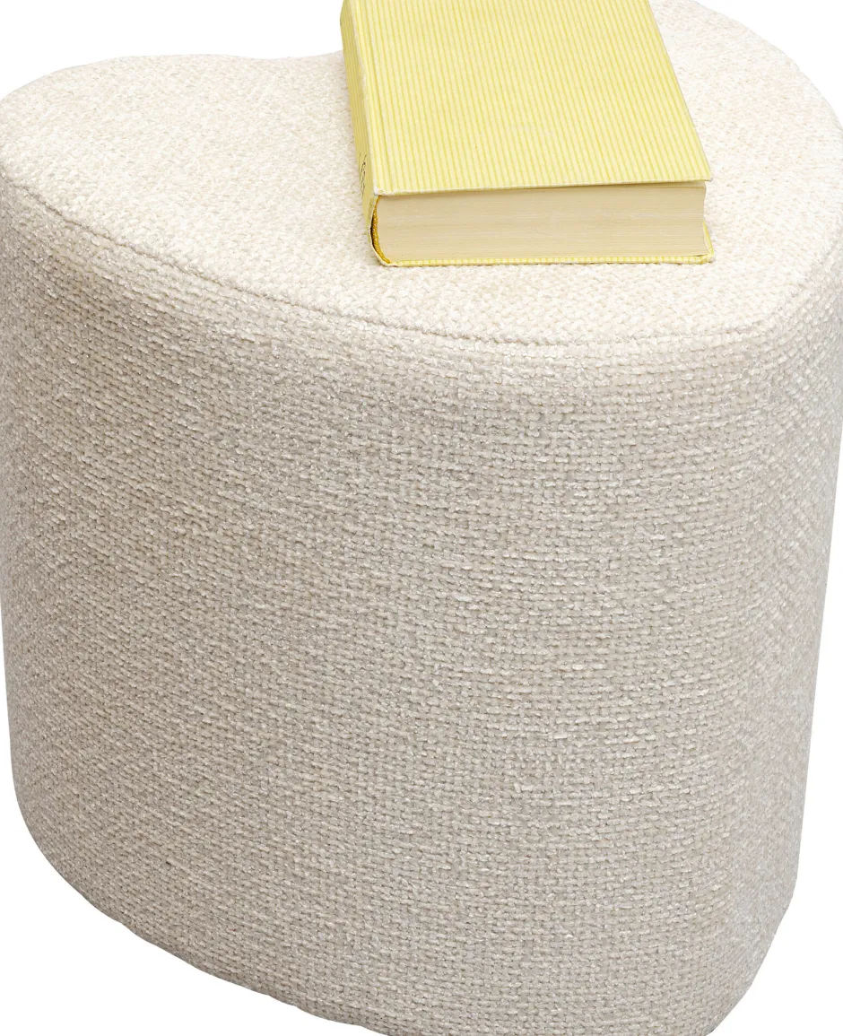 Online Poef Lovely Cream 36x34cm Poefs & Krukken|Kasten