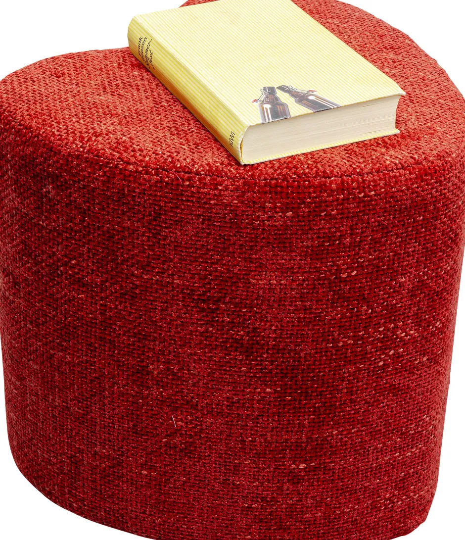Flash Sale Poef Lovely Rood 36x34cm Poefs & Krukken|Kasten