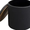 Store Poef Venezia Storage Black 40cm Poefs & Krukken|Kasten