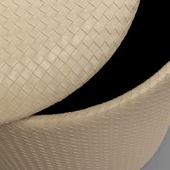 Sale Poef Venezia Storage Cream 40cm Poefs & Krukken|Kasten