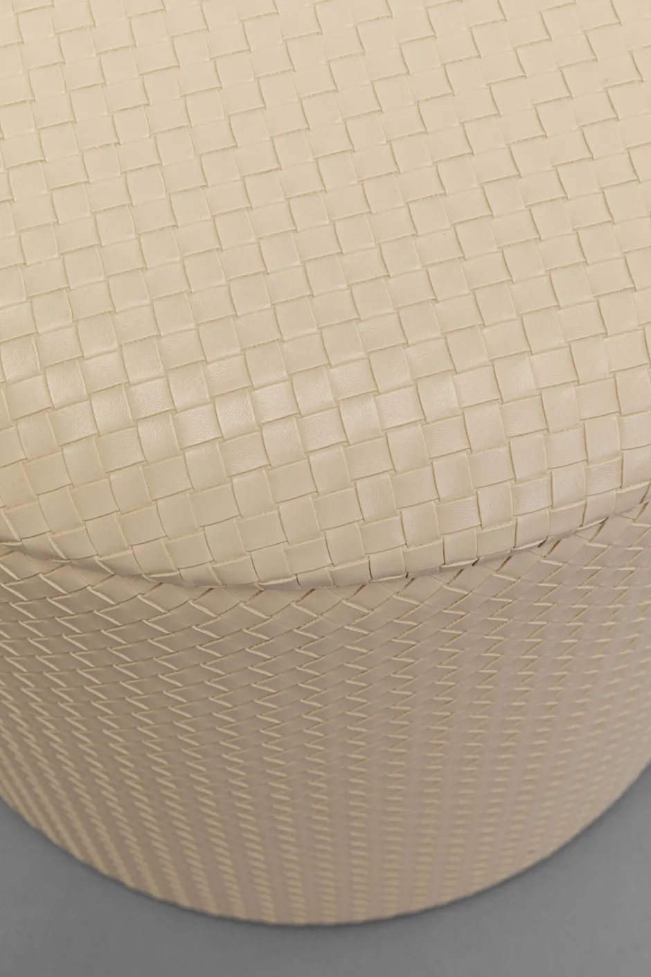 Sale Poef Venezia Storage Cream 40cm Poefs & Krukken|Kasten