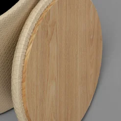 Sale Poef Venezia Storage Cream 40cm Poefs & Krukken|Kasten