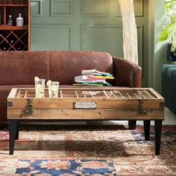 Cheap Salontafel Collector Natuur 122x55cm Kasten|Tuinmeubelen