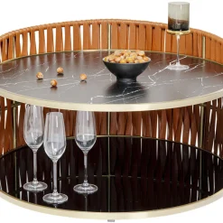 Store Salontafel Copper Ø86cm Kasten|Tafels