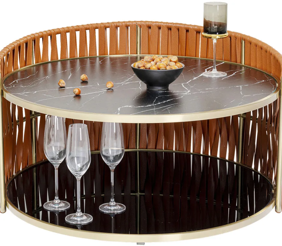 Store Salontafel Copper Ø86cm Kasten|Tafels