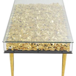 Outlet Salontafel Gold Flowers 120x60cm Kasten|Tafels