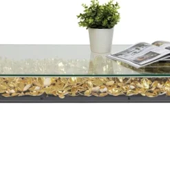 Outlet Salontafel Gold Flowers 120x60cm Kasten|Tafels