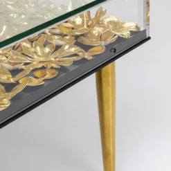 Outlet Salontafel Gold Flowers 120x60cm Kasten|Tafels
