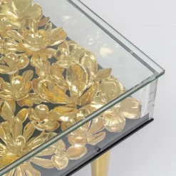 Outlet Salontafel Gold Flowers 120x60cm Kasten|Tafels