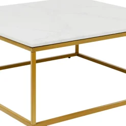 Best Sale Salontafel Key West Goud 90x90cm Kasten|Tafels