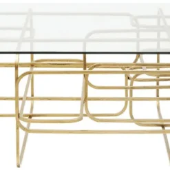 Sale Salontafel Meander Gold 140x80cm Kasten|Tuinmeubelen