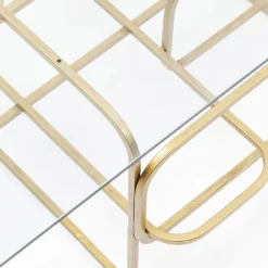 Sale Salontafel Meander Gold 140x80cm Kasten|Tuinmeubelen