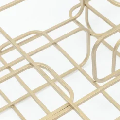 Sale Salontafel Meander Gold 140x80cm Kasten|Tuinmeubelen