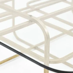 Sale Salontafel Meander Gold 140x80cm Kasten|Tuinmeubelen