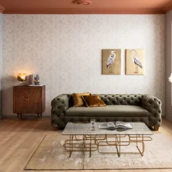 Sale Salontafel Meander Gold 140x80cm Kasten|Tuinmeubelen