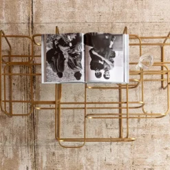 Sale Salontafel Meander Gold 140x80cm Kasten|Tuinmeubelen