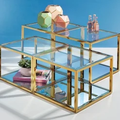 Outlet Salontafel Orion Goud (4-delig) Kasten|Tafels