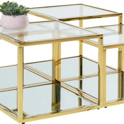 Outlet Salontafel Orion Goud (4-delig) Kasten|Tafels
