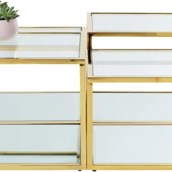 Outlet Salontafel Orion Goud (4-delig) Kasten|Tafels