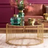 Online Salontafel Wire Uno Messing Ø80cm Tafels|Tuinmeubelen