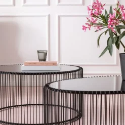 Online Salontafel Wire Uno Zwart 60x90cm Tafels|Tuinmeubelen