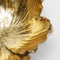 Fashion Schaal Flower Bloom Creme Goud Ø20 Servies & Tafelaccessoires|Woondecoratie