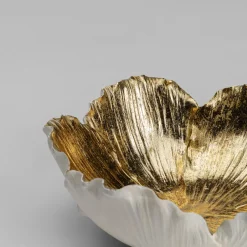 Best Sale Schaal Flower Bloom Creme Goud Ø25 Servies & Tafelaccessoires|Woondecoratie