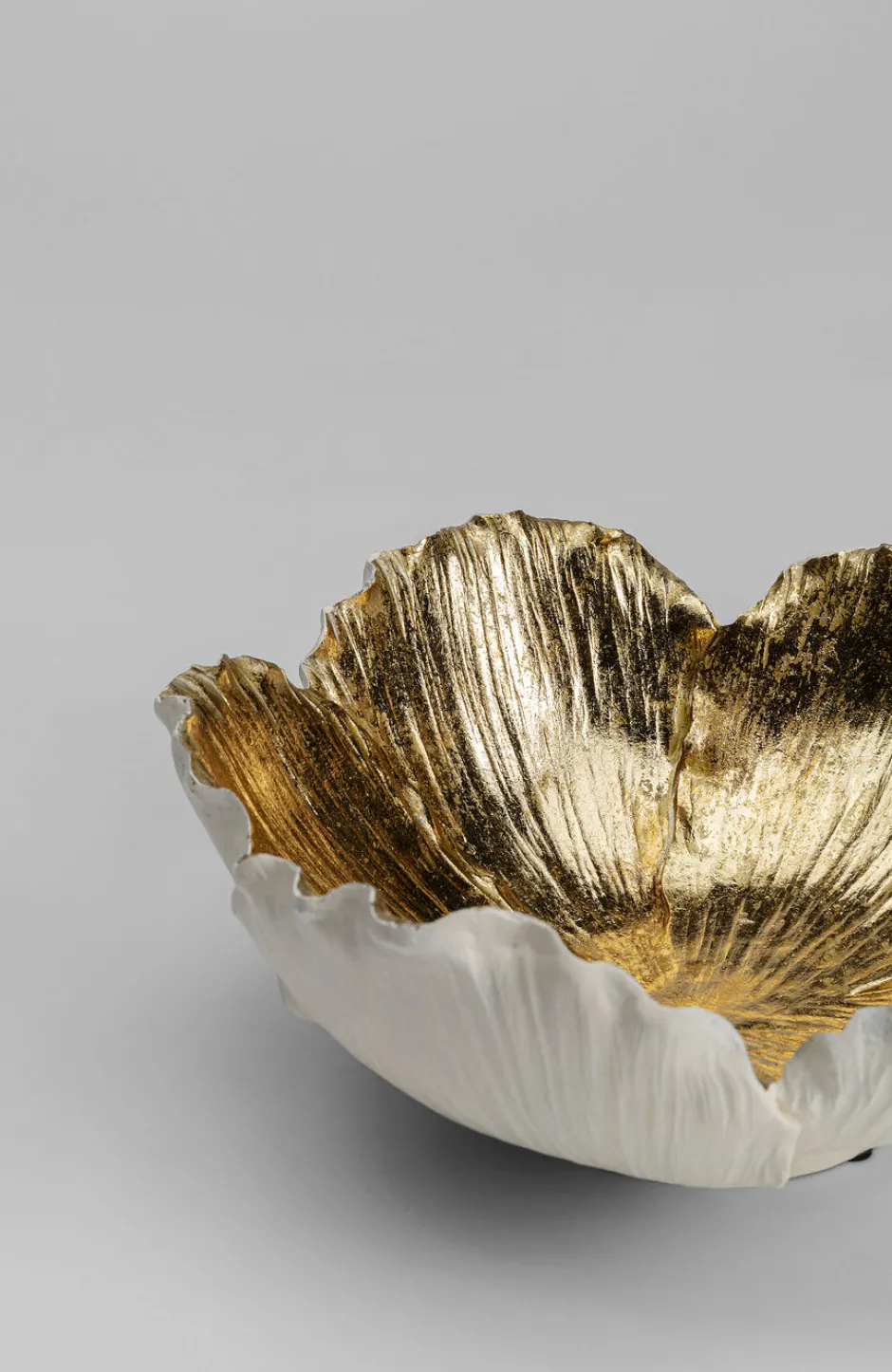 Best Sale Schaal Flower Bloom Creme Goud Ø25 Servies & Tafelaccessoires|Woondecoratie