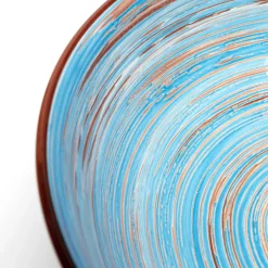 New Schaal Swirl Blue 22cm Servies & Tafelaccessoires|Tuinmeubelen