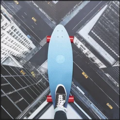 Outlet Schildeirj Met Lijst Skyline Skater 149x149cm Wanddecoratie|Kasten