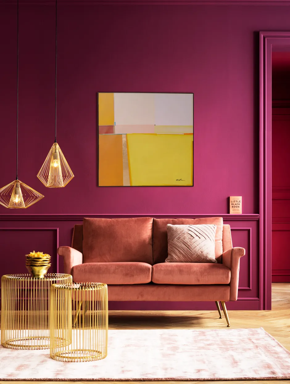 Outlet Schilderij Abstract Shapes Yellow 113x113cm Wanddecoratie|Kasten
