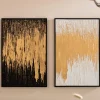 Online Schilderij Abstract Zwart 80x120cm Wanddecoratie|Kasten