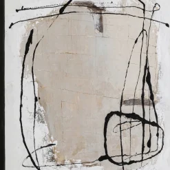 Hot Schilderij Dust Grey 100x100cm Wanddecoratie|Kasten