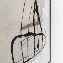 Hot Schilderij Dust Grey 100x100cm Wanddecoratie|Kasten