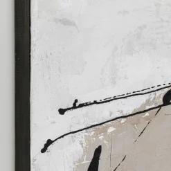 Hot Schilderij Dust Grey 100x100cm Wanddecoratie|Kasten