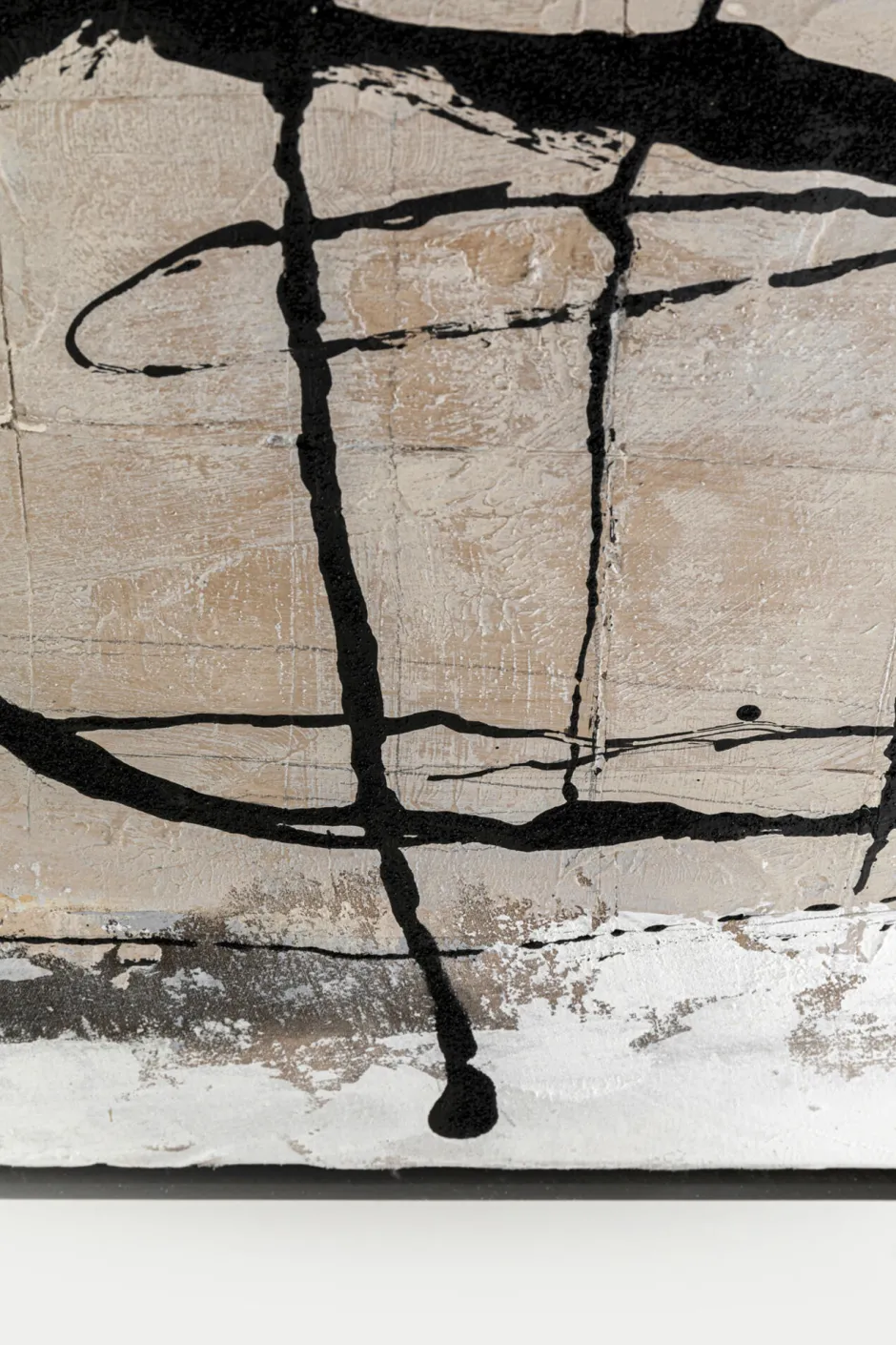 Hot Schilderij Dust Grey 100x100cm Wanddecoratie|Kasten