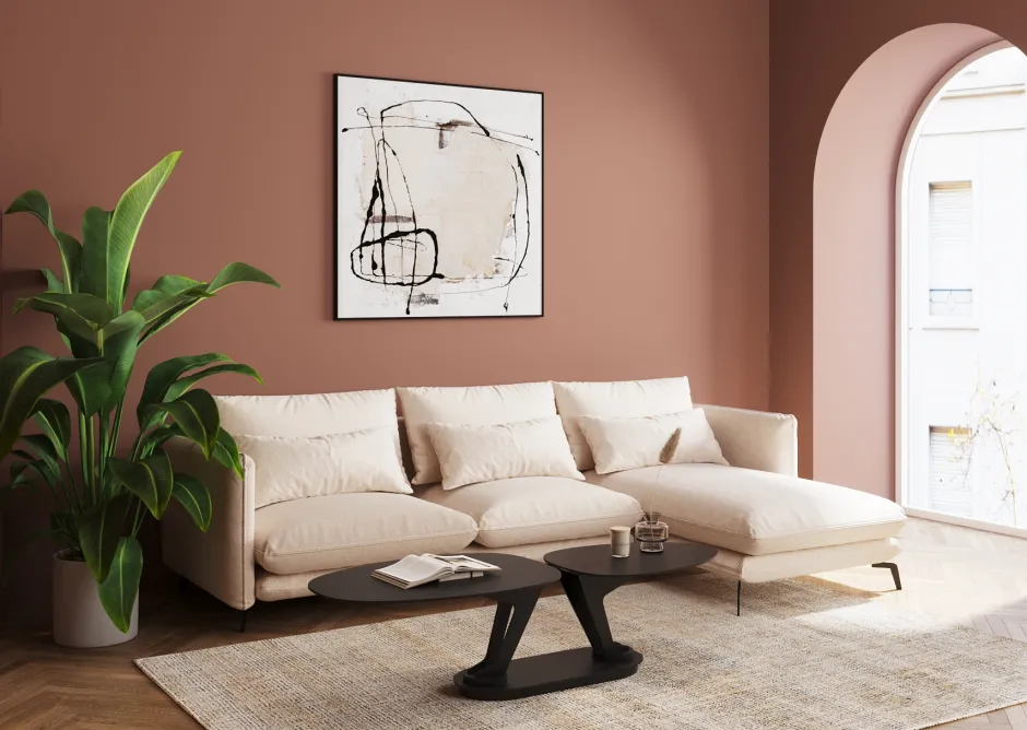 Hot Schilderij Dust Grey 100x100cm Wanddecoratie|Kasten