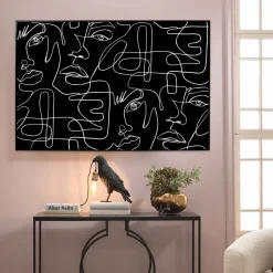 Clearance Schilderij Faccia Arte Drawing 150x100cm Wanddecoratie|Kasten