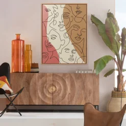 Shop Schilderij Faccia Arte Tri Colore 90x120cm Wanddecoratie|Kasten