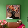 Best Sale Schilderij Flower Hair 120x120cm Wanddecoratie|Kasten