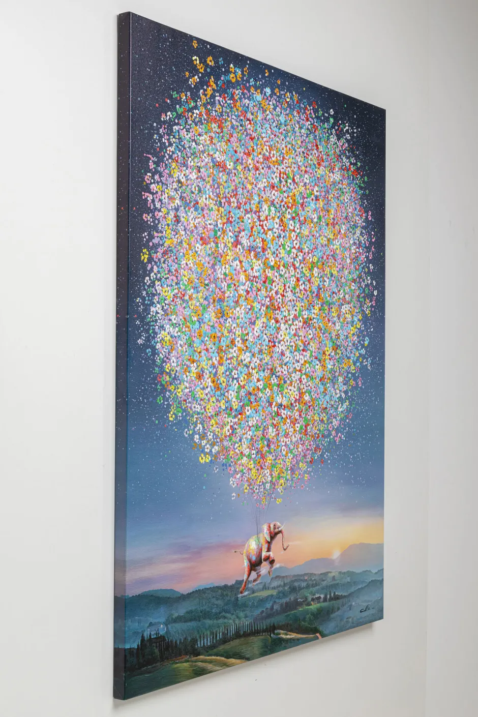 Online Schilderij Flying Elephant At Night 120x160cm Kasten|Tuinmeubelen